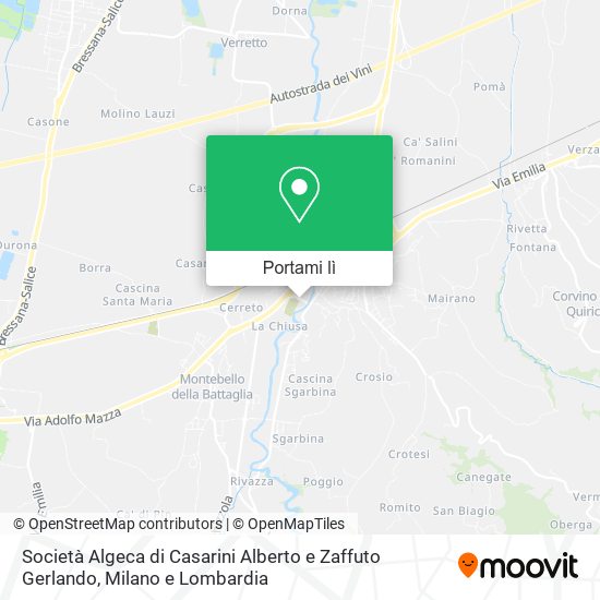 Mappa Società Algeca di Casarini Alberto e Zaffuto Gerlando