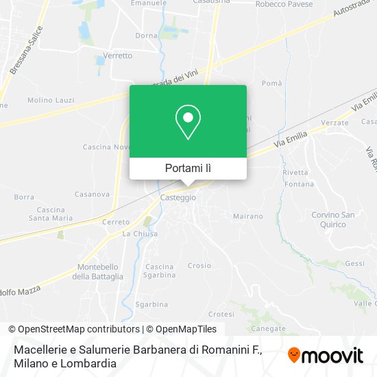 Mappa Macellerie e Salumerie Barbanera di Romanini F.