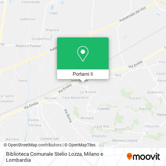 Mappa Biblioteca Comunale Stelio Lozza