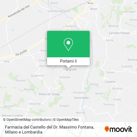 Mappa Farmacia del Castello del Dr. Massimo Fontana