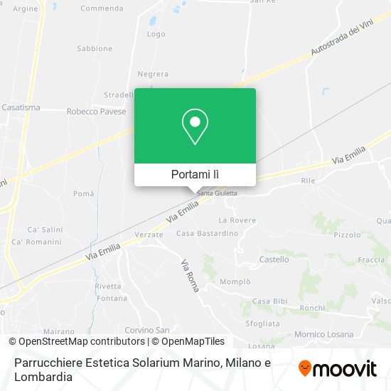 Mappa Parrucchiere Estetica Solarium Marino