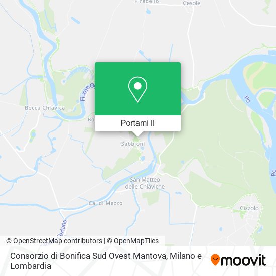 Mappa Consorzio di Bonifica Sud Ovest Mantova