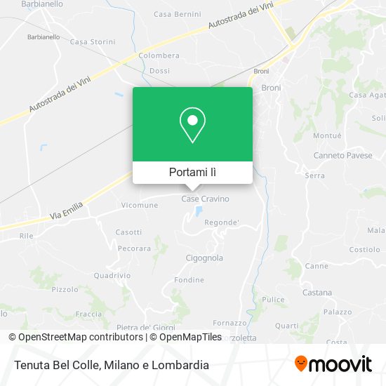 Mappa Tenuta Bel Colle
