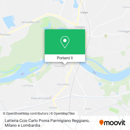 Mappa Latteria Ccio Carlo Poma Parmigiano Reggiano