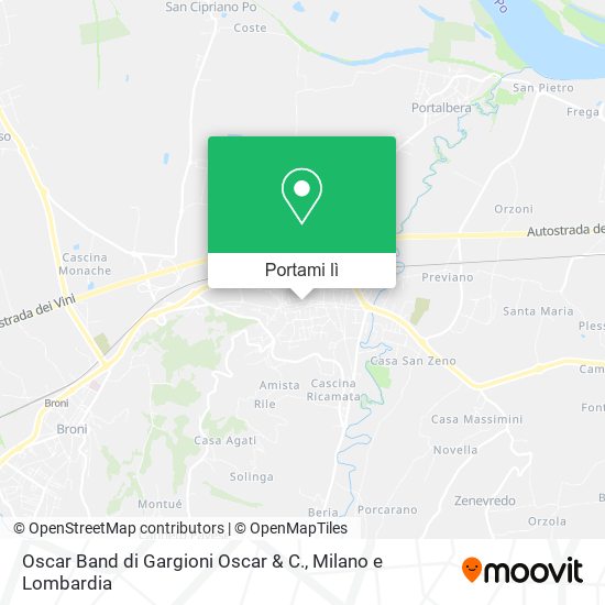 Mappa Oscar Band di Gargioni Oscar & C.