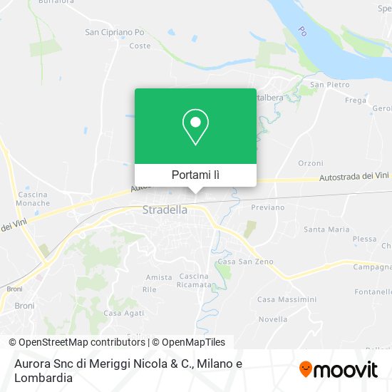 Mappa Aurora Snc di Meriggi Nicola & C.