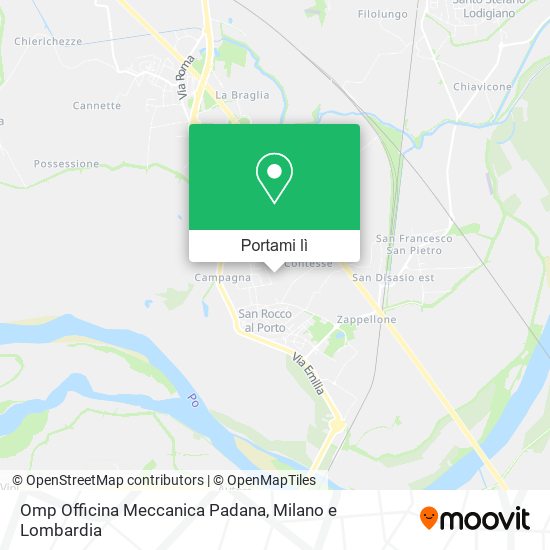 Mappa Omp Officina Meccanica Padana