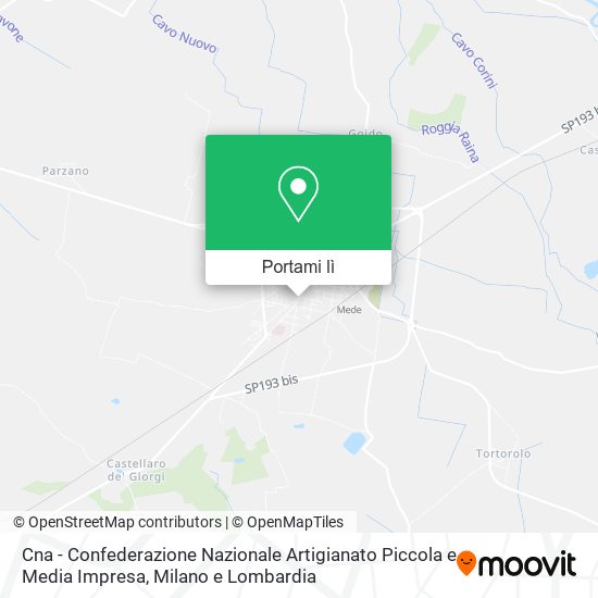 Mappa Cna - Confederazione Nazionale Artigianato Piccola e Media Impresa