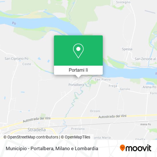 Mappa Municipio - Portalbera