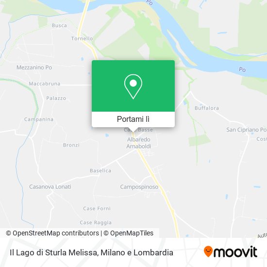 Mappa Il Lago di Sturla Melissa