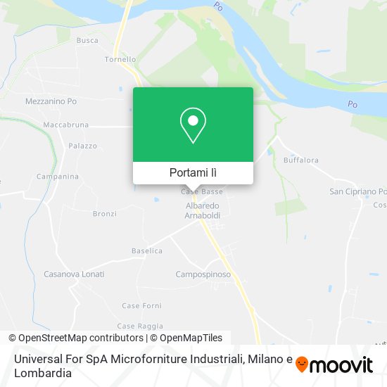 Mappa Universal For SpA Microforniture Industriali