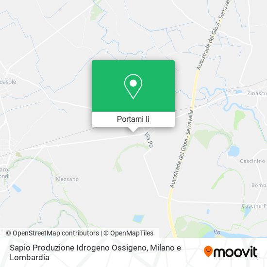 Mappa Sapio Produzione Idrogeno Ossigeno