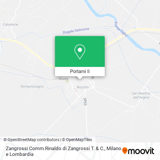 Mappa Zangrossi Comm.Rinaldo di Zangrossi T. & C.