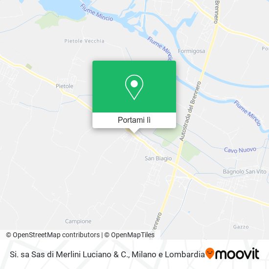 Mappa Si. sa Sas di Merlini Luciano & C.