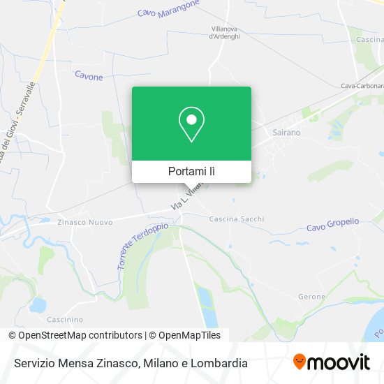 Mappa Servizio Mensa Zinasco