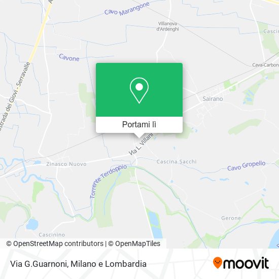 Mappa Via G.Guarnoni