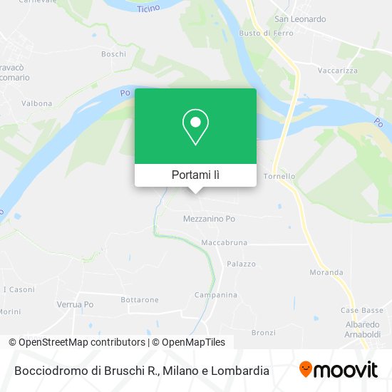 Mappa Bocciodromo di Bruschi R.