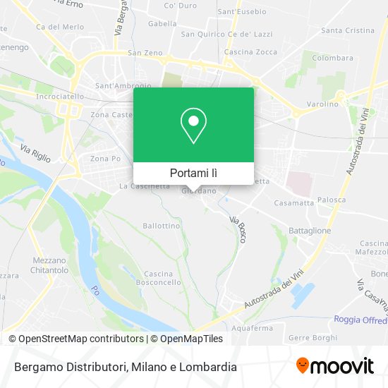 Mappa Bergamo Distributori
