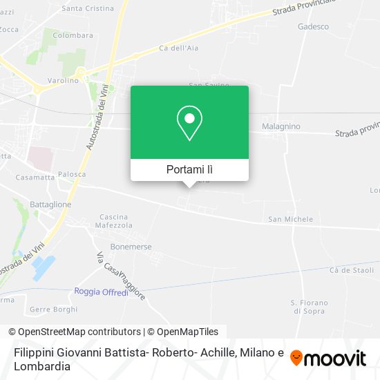 Mappa Filippini Giovanni Battista- Roberto- Achille