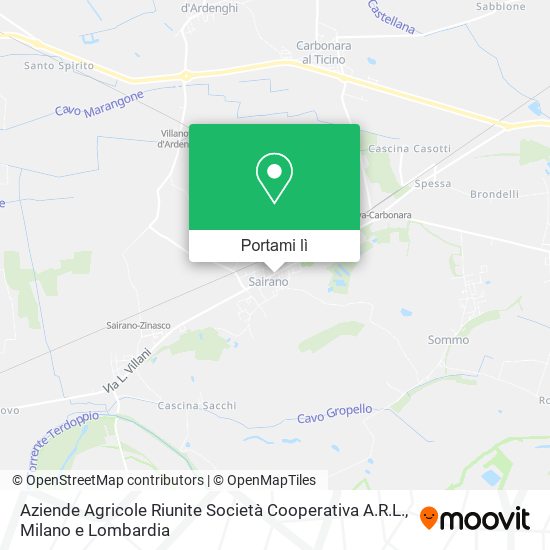 Mappa Aziende Agricole Riunite Società Cooperativa A.R.L.