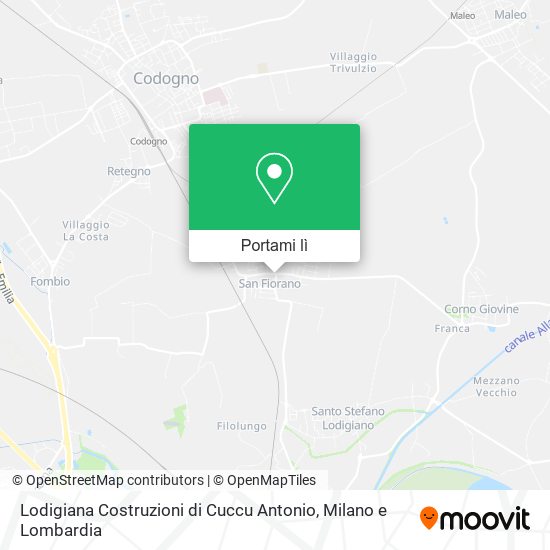 Mappa Lodigiana Costruzioni di Cuccu Antonio