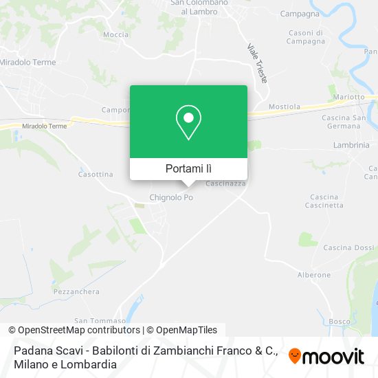 Mappa Padana Scavi - Babilonti di Zambianchi Franco & C.