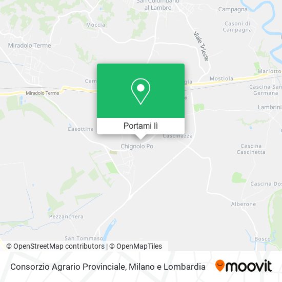 Mappa Consorzio Agrario Provinciale