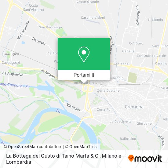 Mappa La Bottega del Gusto di Taino Marta & C.