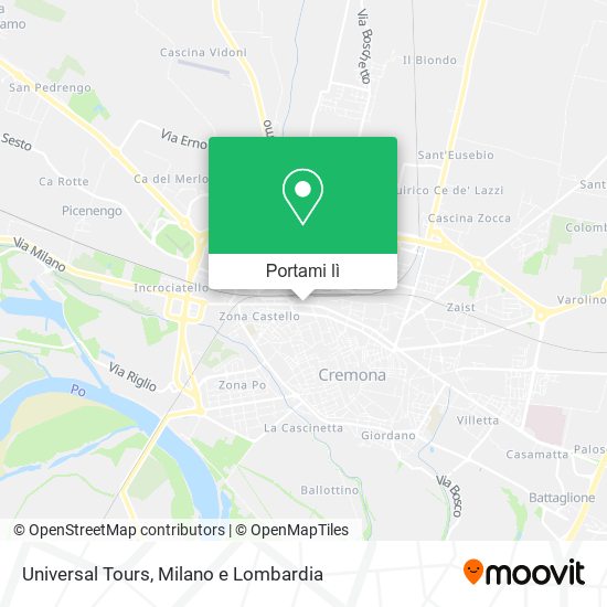 Mappa Universal Tours