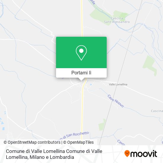 Mappa Comune di Valle Lomellina Comune di Valle Lomellina