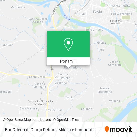 Mappa Bar Odeon di Giorgi Debora