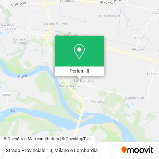 Mappa Strada Provinciale 13