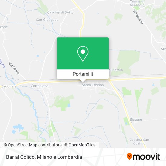 Mappa Bar al Colico