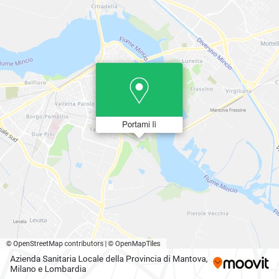 Mappa Azienda Sanitaria Locale della Provincia di Mantova