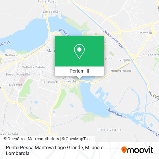 Mappa Punto Pesca Mantova Lago Grande