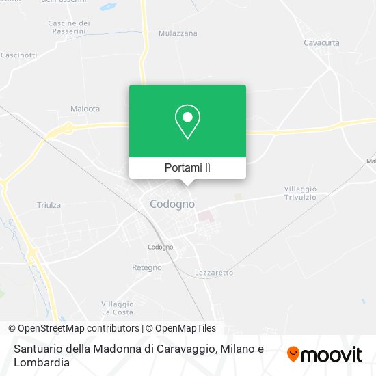 Mappa Santuario della Madonna di Caravaggio