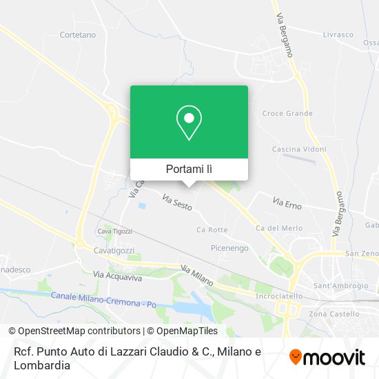 Mappa Rcf. Punto Auto di Lazzari Claudio & C.