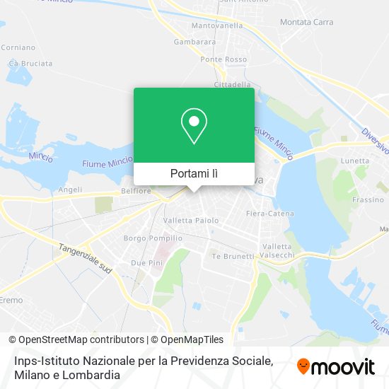 Mappa Inps-Istituto Nazionale per la Previdenza Sociale