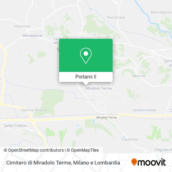 Mappa Cimitero di Miradolo Terme