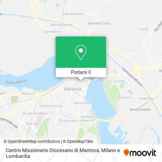 Mappa Centro Missionario Diocesano di Mantova