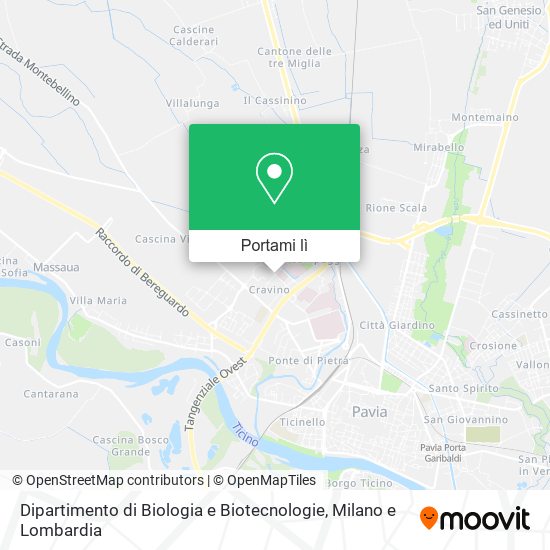 Mappa Dipartimento di Biologia e Biotecnologie