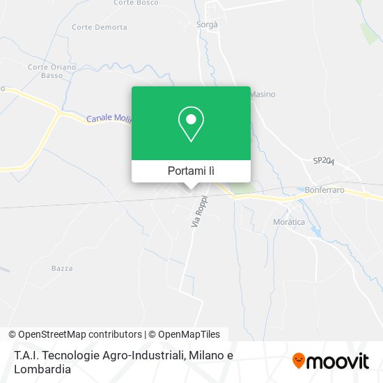 Mappa T.A.I. Tecnologie Agro-Industriali