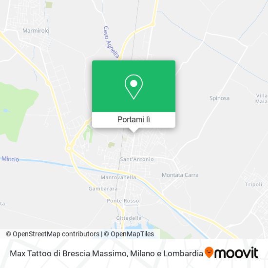 Mappa Max Tattoo di Brescia Massimo