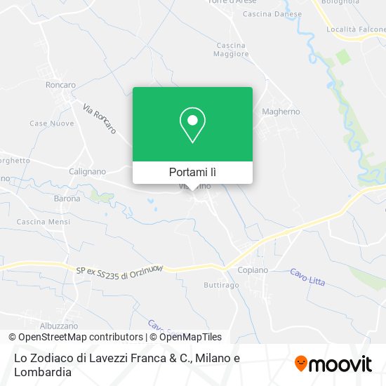 Mappa Lo Zodiaco di Lavezzi Franca & C.