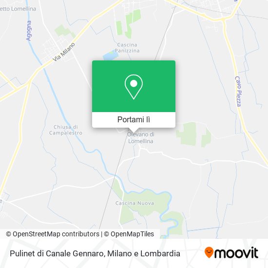 Mappa Pulinet di Canale Gennaro