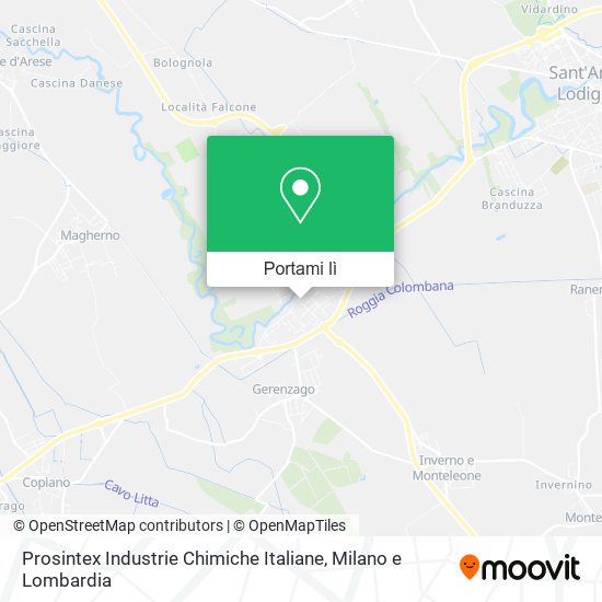 Mappa Prosintex Industrie Chimiche Italiane