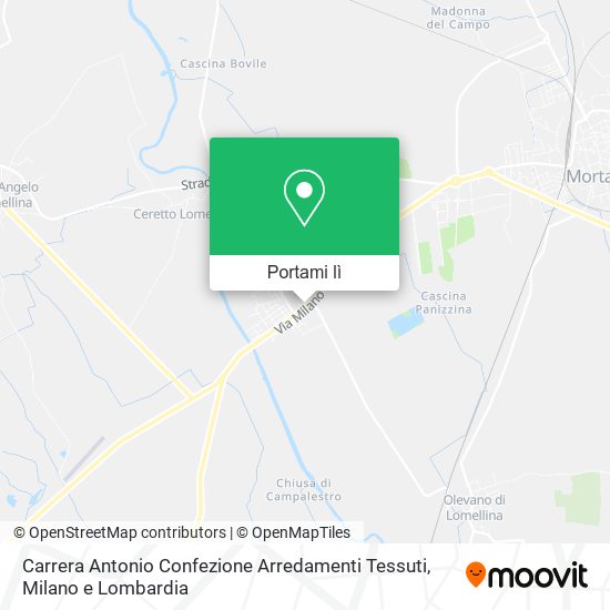Mappa Carrera Antonio Confezione Arredamenti Tessuti