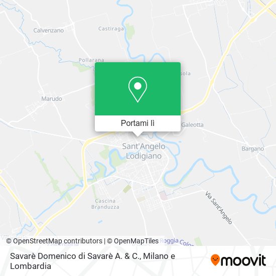 Mappa Savarè Domenico di Savarè A. & C.