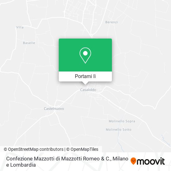 Mappa Confezione Mazzotti di Mazzotti Romeo & C.