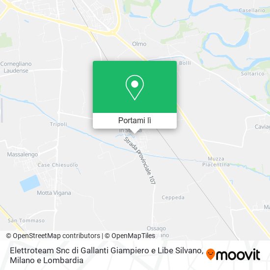 Mappa Elettroteam Snc di Gallanti Giampiero e Libe Silvano